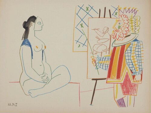 Le roi et la femme masquée Pablo Picasso