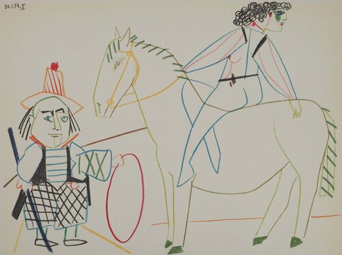 La cavalière et son valet Pablo Picasso