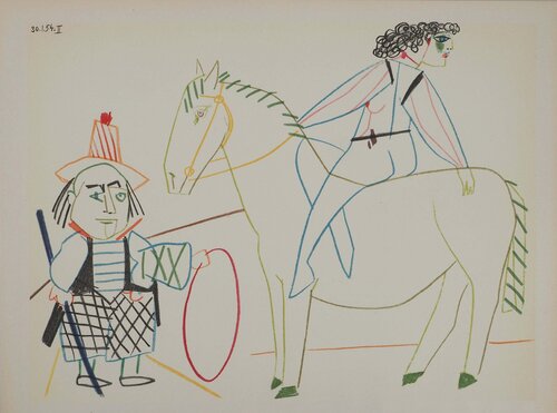 La cavalière et son valet Pablo Picasso