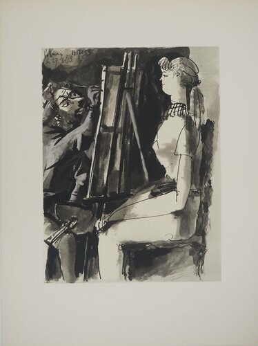 La muse de l'artiste, Lithographie by Pablo Picasso, Print for Sale on Singulart