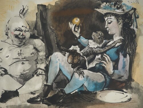 La femme au sing Pablo Picasso