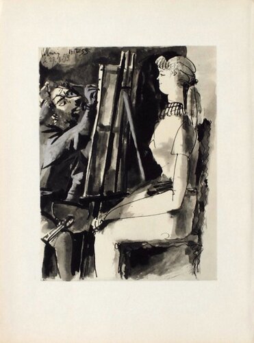 Comédie Humaine - Femme et peintre II van Pablo Picasso, Afdruk te koop op Singulart