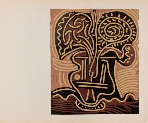 LC - Vase de fleurs de Pablo Picasso, Impresión a la venta en Singulart