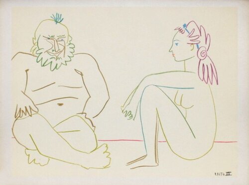 Comédie Humaine : 27.1.54. XIV van Pablo Picasso, Afdruk te koop op Singulart