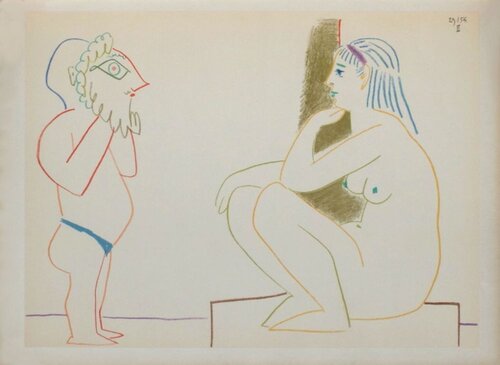 Comédie Humaine : 29.1.54. III van Pablo Picasso, Afdruk te koop op Singulart
