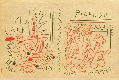 Les déjeuners - coversheet van Pablo Picasso, Afdruk te koop op Singulart