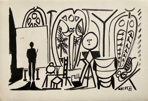 Carnet de Californie 07 (Arches) di Pablo Picasso, Stampa in vendita su Singulart