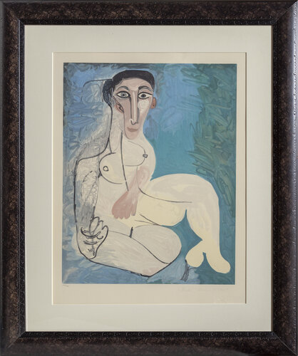Femme Nue Assise dans l'Herbe di Pablo Picasso, Stampa in vendita su Singulart