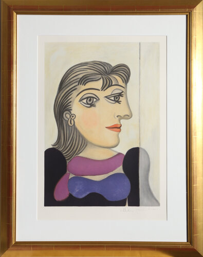 Buste de Femme au Foulard Mauve by Pablo Picasso, Print for Sale on Singulart