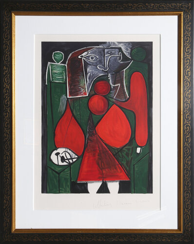 Femme en Rouge sur Fauteuil van Pablo Picasso, Afdruk te koop op Singulart
