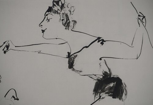 Le numéro de cirque au petit chien Pablo Picasso