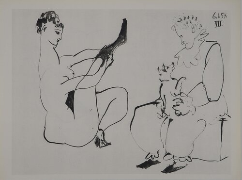 Comédie Humaine, L'amante du clown, Héliogravure by Pablo Picasso, Print for Sale on Singulart
