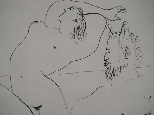 La danse des nymphes et le satyre Pablo Picasso