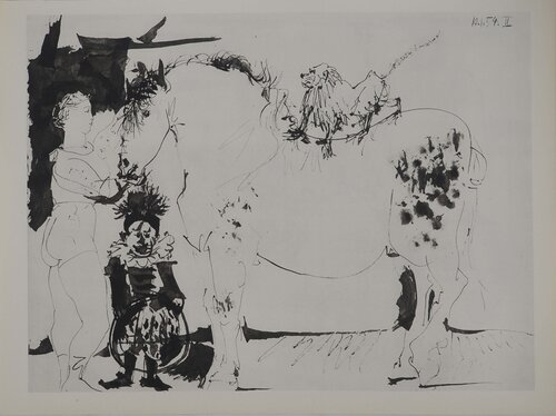 Comédie Humaine, La domptrice de chevaux, Héliogravure by Pablo Picasso, Print for Sale on Singulart