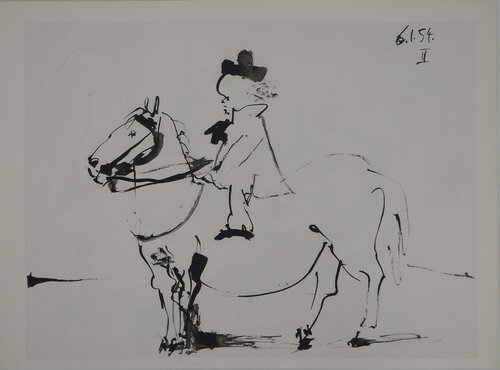Comédie Humaine, Le petit cavalier au chapeau, Héliogravure by Pablo Picasso, Print for Sale on Singulart