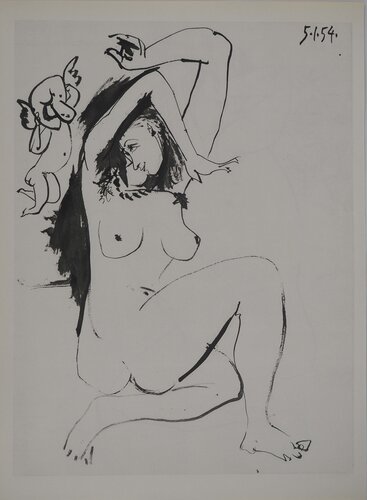 Comédie Humaine, L'amour de la jeune femme nue, Héliogravure by Pablo Picasso, Print for Sale on Singulart