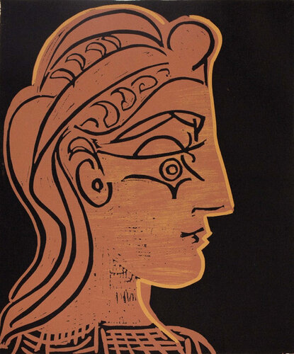 Femme de profil van Pablo Picasso, Afdruk te koop op Singulart