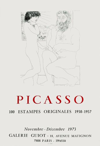 Expo 73 - Galerie Guiot di Pablo Picasso, Stampa in vendita su Singulart
