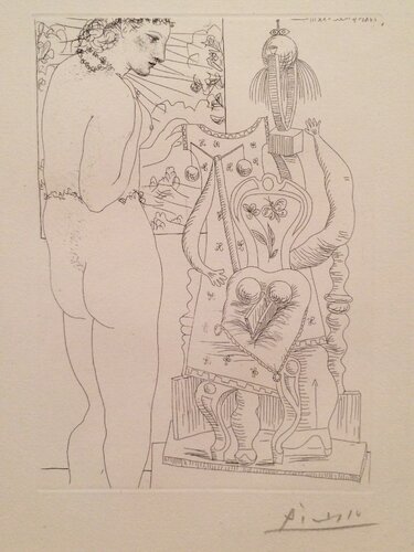 Modèle et sculpture surrealiste (Marie-Thérèse) van Pablo Picasso, Afdruk te koop op Singulart