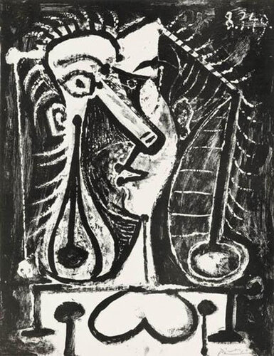 Figure composée (Composed figure) March 8, 1949 van Pablo Picasso, Afdruk te koop op Singulart