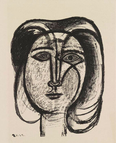 Tete de Femme van Pablo Picasso, Afdruk te koop op Singulart