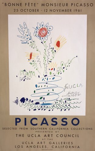 Bonne Fete Monsieur Picasso van Pablo Picasso, Afdruk te koop op Singulart