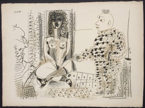 Le Peintre et son Modele (B 765) van Pablo Picasso, Afdruk te koop op Singulart