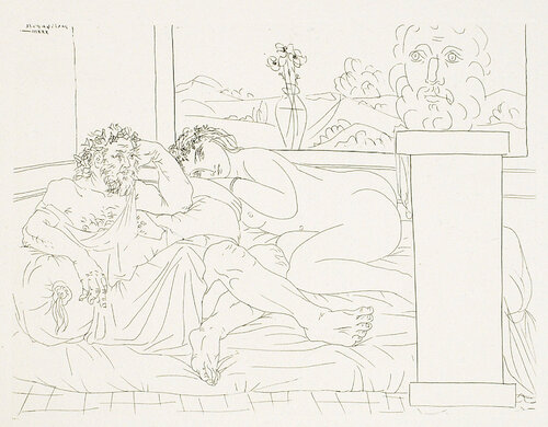 LE REPOS DU SCULPTEUR, IV (B. 174; G/B 327; S.V. 65) van Pablo Picasso, Afdruk te koop op Singulart