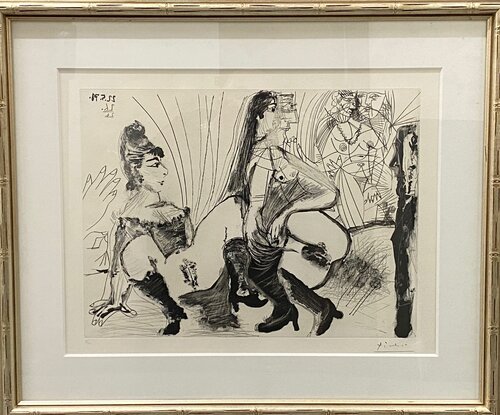 Degas paie et s'en va. Les filles ne sont pas tendres (3rd State) van Pablo Picasso, Afdruk te koop op Singulart