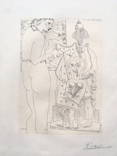 Modèle et sculpture surréaliste (Marie-Thérèse) van Pablo Picasso, Afdruk te koop op Singulart