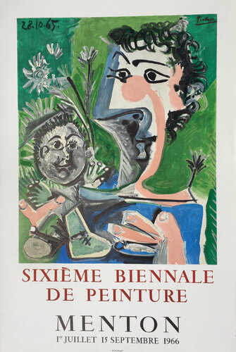 Sixieme Biennale de Peinture, Menton van Pablo Picasso, Afdruk te koop op Singulart