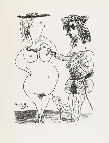 Le Seigneur et la dame [The Lord and the Dame] van Pablo Picasso, Afdruk te koop op Singulart