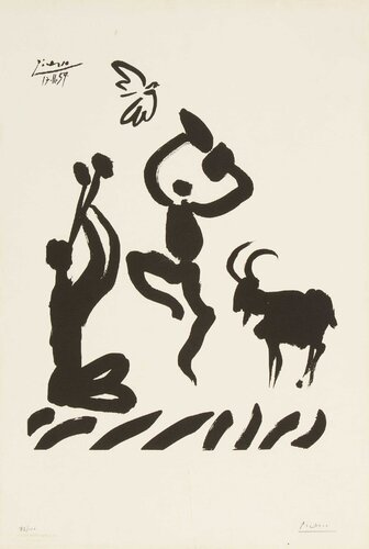 Joueur de flutê van Pablo Picasso, Afdruk te koop op Singulart