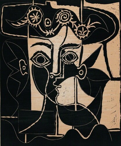 Grande Tête de Femme au Chapeau Orné van Pablo Picasso, Afdruk te koop op Singulart