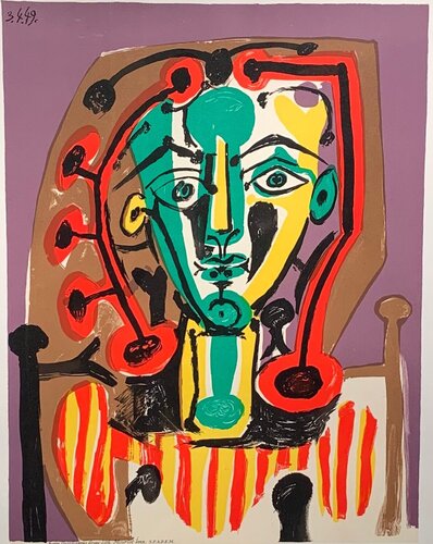 Le Corsage Rayé van Pablo Picasso, Afdruk te koop op Singulart