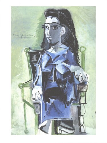 Jacqueline Assie avec son Chat Noir van Pablo Picasso, Afdruk te koop op Singulart
