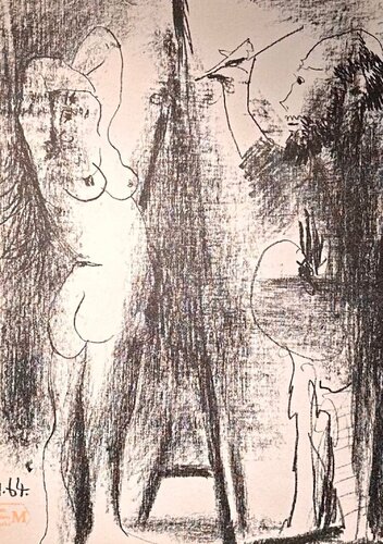 The Artist & The Model van Pablo Picasso, Afdruk te koop op Singulart