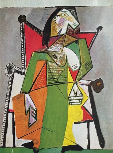 Plate V, Woman Seated in an Armchair van Pablo Picasso, Afdruk te koop op Singulart