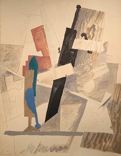 Boutille, Guitar, et Pipe van Pablo Picasso, Afdruk te koop op Singulart