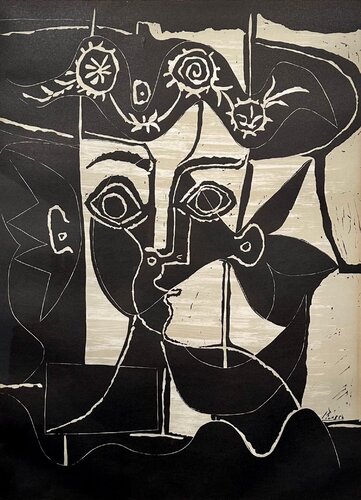 Grande Tête De Femme Au Chapeau Orné van Pablo Picasso, Afdruk te koop op Singulart