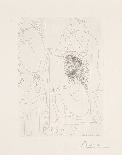 Modèle, Tableau et Sculpture van Pablo Picasso, Afdruk te koop op Singulart