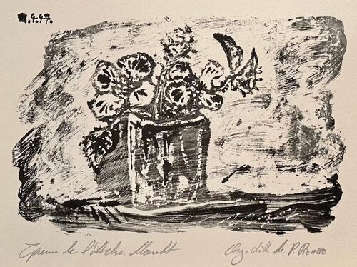 Small Pot Of Flowers van Pablo Picasso, Afdruk te koop op Singulart