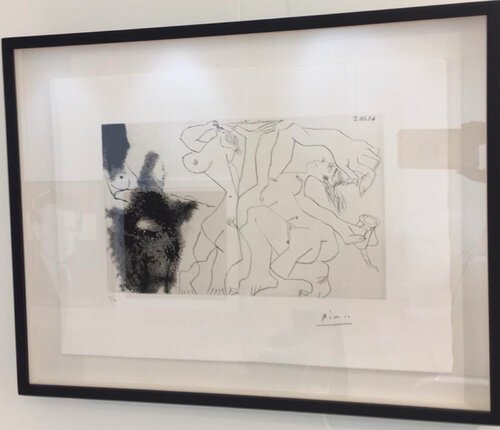 Artist Painting Nudes in Motion van Pablo Picasso, Werk op papier te koop op Singulart