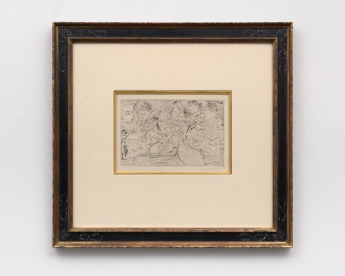 Femmes et enfants autour d'une table [Jour de L'An] van Pablo Picasso, Afdruk te koop op Singulart