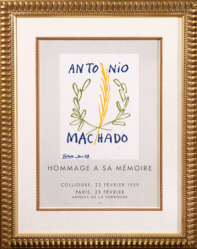 Antonio Machado Homenaje a Su Memoria (Antonio Machado in Honor of his Memory) di Pablo Picasso, Stampa in vendita su Singulart