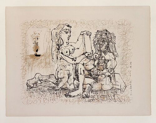 La femme au miroir (4th state) van Pablo Picasso, Afdruk te koop op Singulart