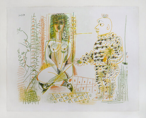 Le peintre et son modèle van Pablo Picasso, Afdruk te koop op Singulart