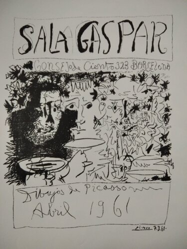 Lithographic poster - Sala Gaspar van Pablo Picasso, Afdruk te koop op Singulart