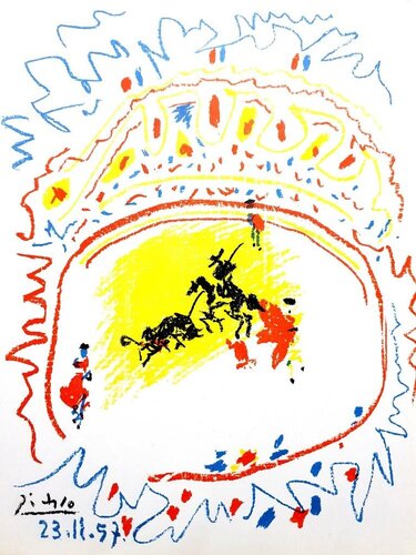 La Petite Corrida, (from the XXe Siecle No. 10 Portfolio), 1961-1957 van Pablo Picasso, Afdruk te koop op Singulart