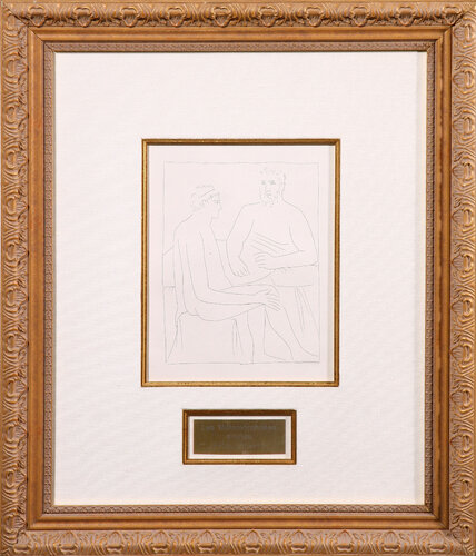 Les Metamorphoses D'Ovide Suite - "Numa Suit Les Cours De Pythagore" van Pablo Picasso, Afdruk te koop op Singulart